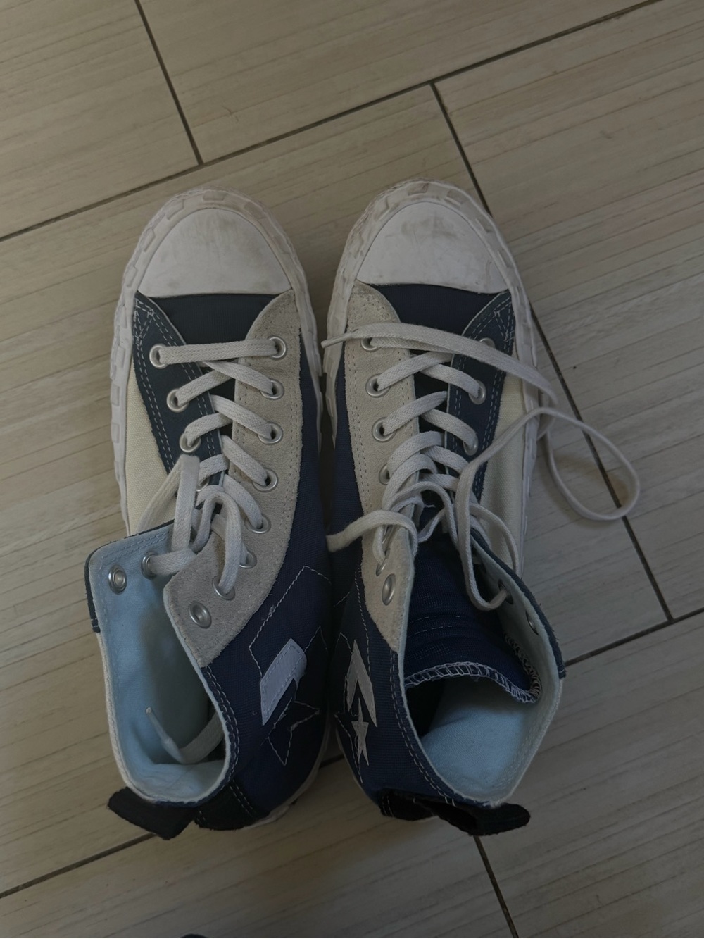 Converse Men's Navy and Blue Trainers
